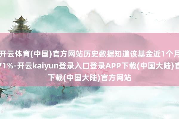 开云体育(中国)官方网站历史数据知道该基金近1个月下落2.71%-开云kaiyun登录入口登录APP下载(中国大陆)官方网站