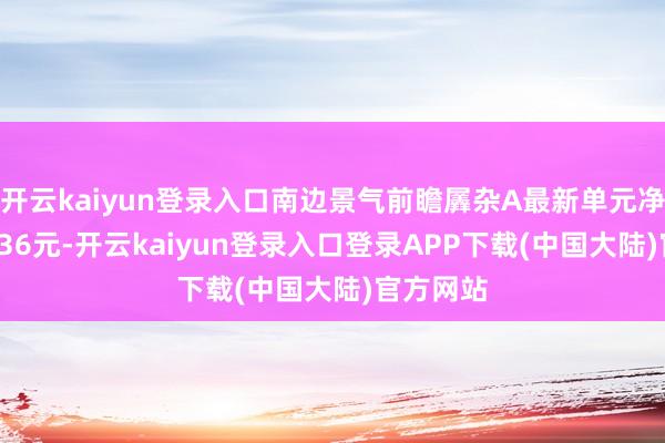 开云kaiyun登录入口南边景气前瞻羼杂A最新单元净值为0.936元-开云kaiyun登录入口登录APP下载(中国大陆)官方网站